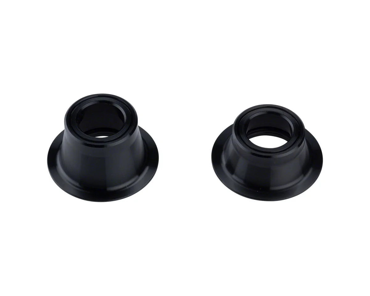 Zipp 76 Front Hub End Cap Set (Black) (12 x 100mm) (Thru-Axle) (Centerlock Disc)